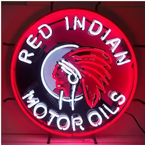 Neonetics Red Indian Motor Oils Neon Sign – 5GSIND