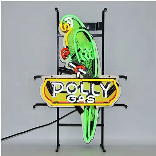 Neonetics Shaped Polly Gas Neon Sign with Backing – 5POLLY