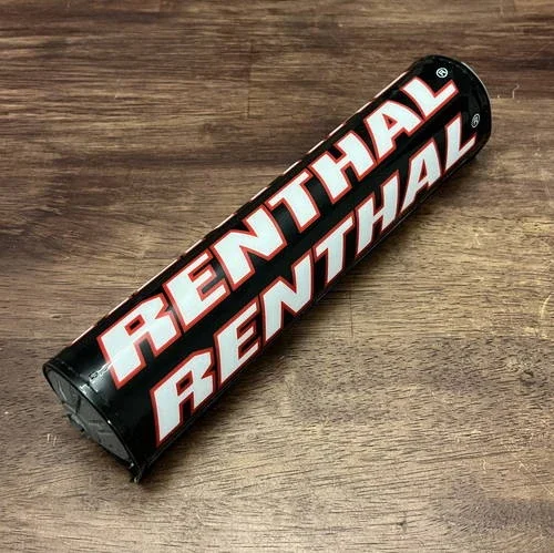 NEW Renthal Handlebar Bar Pad – Black Red White – Grey Foam – P314