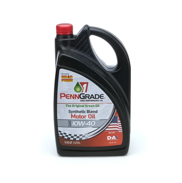 PennGrade High Zinc 10W40 Semi-Synthetic Motor Oil – 5 Qt Jug