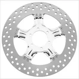 Performance Machine PM Wrath Chrome 11.8 Right Rear Brake Rotor Harley