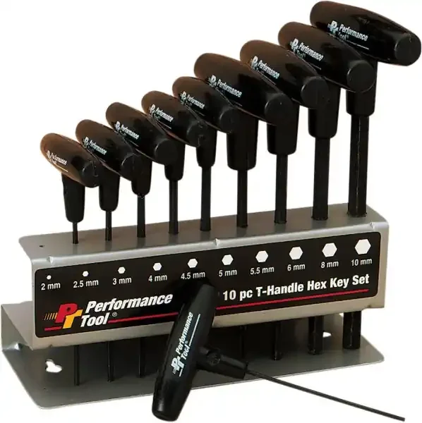 Performance Tool T-handle Hex Key Set