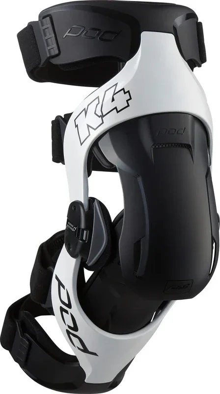 Pod 664-0444L K4022-058-XL/2X K4 V2.0 KNEE BRACE (LT) WHITE/BLACK XL/2X