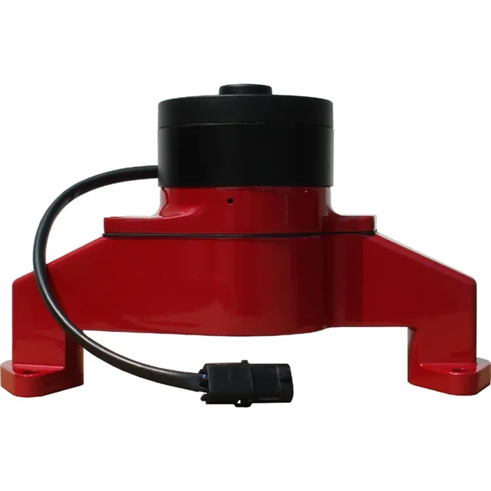Proform Electric Water Pump – 1 in NPT Female Inlet – Adapter / Gaskets / Hardware – 6.000 in Height – Billet – Red Powder Coat – Big Block Chevy