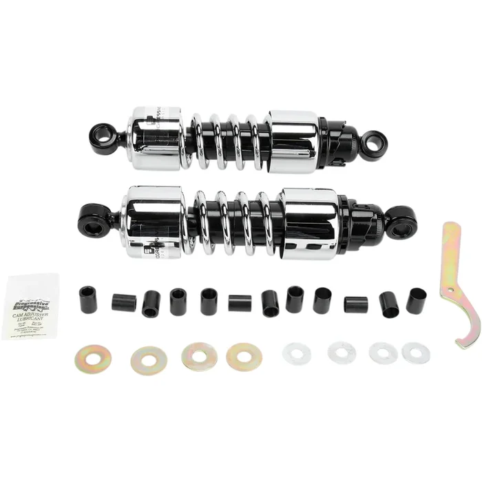 PROGRESSIVE SUSPENSION PS4201C 412-4201C 412 Series Cruiser Shocks — Heavy Duty Shocks – 412 Cruiser Series – Chrome – 11.5 ” – Heavy Duty