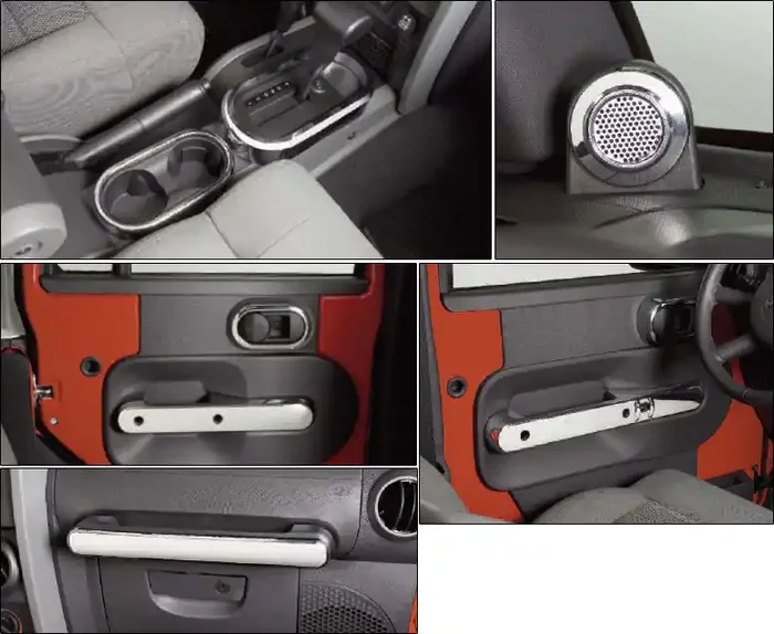 Putco 405641 Chrome Interior Kit for 07-10 Jeep Wrangler JK