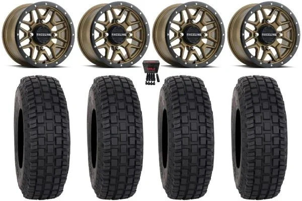 Raceline Krank 15″ Wheels Bronze 35″ RX600 Tires Polaris RZR XP 1000 / PRO XP / Ranger XP 900/1000