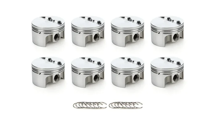 RaceTec AutoTec Forged Flat Top Piston – 4.040 in Bore – Coated Skirt – Small Block Chevy – (Set of 8) 1000104