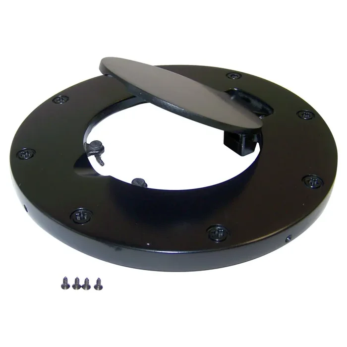 Rampage Products Billet Fuel Door for 07-18 Jeep Wrangler JK in Polished for 07-18 Jeep Wrangler JK