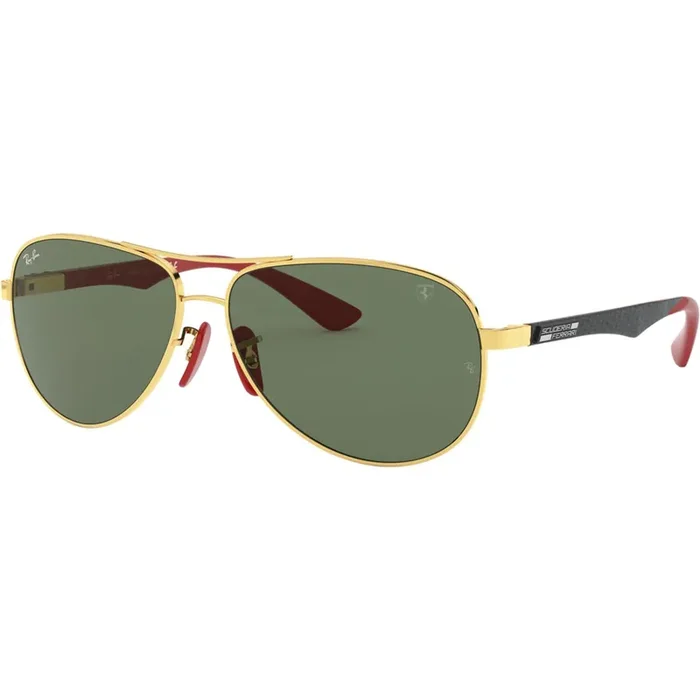 Ray-Ban RB8313M Scuderia Ferrari Collection Men‘s Aviator Sunglasses