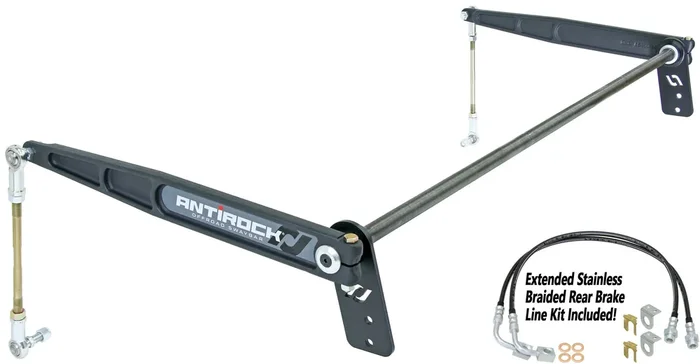 RockJock CE-9900JKR4 Rear Anti-Rock Sway Bar Kit with Forged Arms for 07-18 Jeep Wrangler Unlimited JK 4 Door