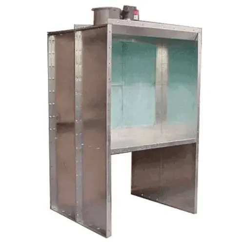 RTT Col-Met 4‘W x 4‘H x 2‘D Open Front Bench Paint Booth with LED Light Fixture