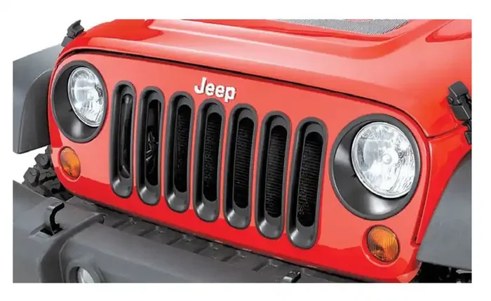 Rugged Ridge 11306.30 Grille Inserts in Black for 07-18 Jeep Wrangler JK