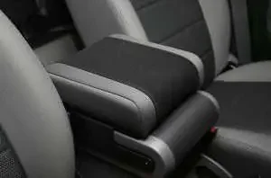 Rugged Ridge Arm Rest Pad for 07-10 Jeep Wrangler JK in Black Gray Neoprene for 07-10 Jeep Wrangler JK