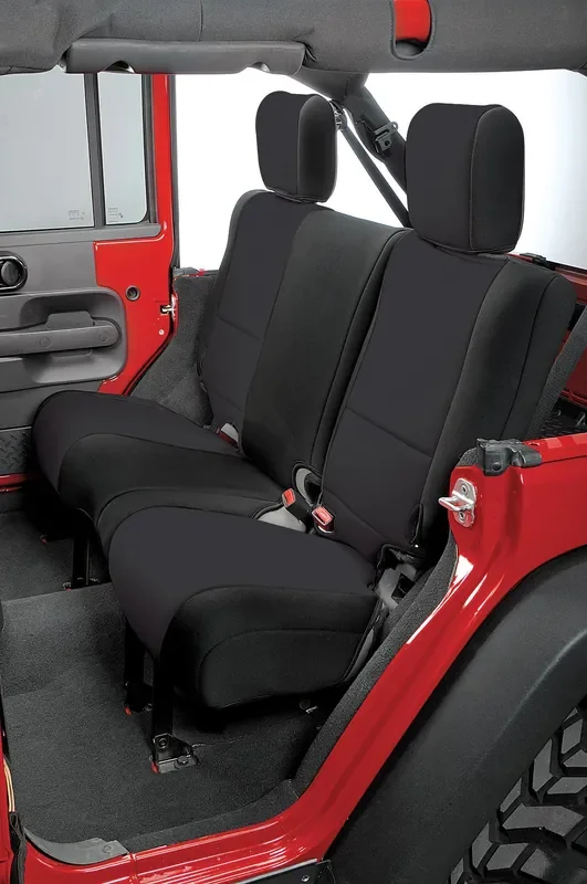 Rugged Ridge Custom Fit Neoprene Rear Seat Covers for 07-18 Jeep Wrangler Unlimited JK 4 Door