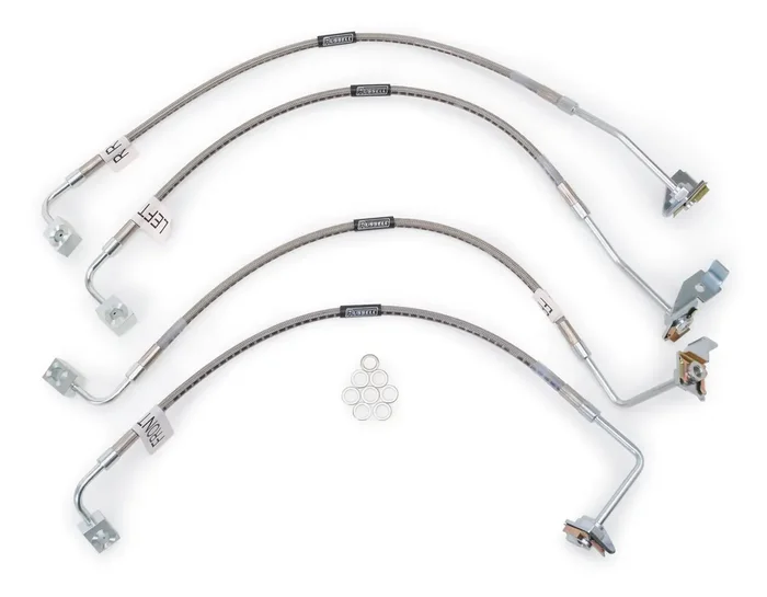 Russell Stainless Steel Brake Hose Kit for 07-10 Jeep Wrangler JK