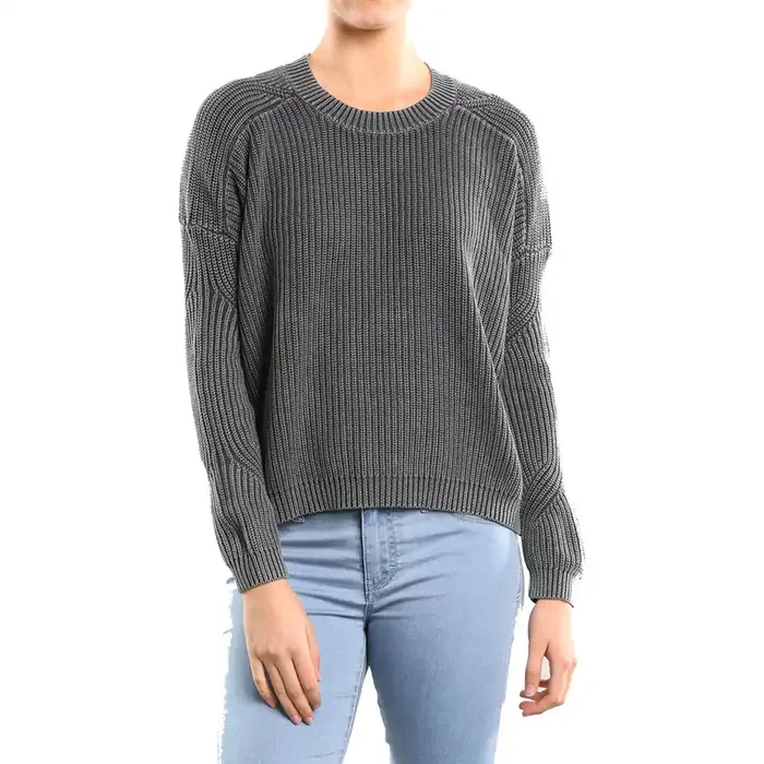 Rusty Laneway Crew Neck Knit Women‘s Long-Sleeve Shirts