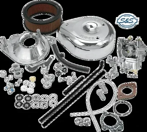 S&S CYCLE Fits Super E Carburetor Kit – Evolution Big Twin 11-0442