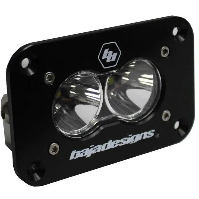 S2 Sport Black Flush Mount LED Auxiliary Light Pod – Universal