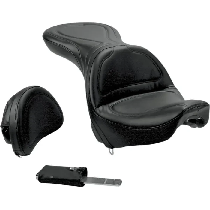 Saddlemen 2000-2007 FXSTD Softail Deuce Explorer Ultimate Comfort Seat With Driver‘s Backrest Motorcycle Accessories