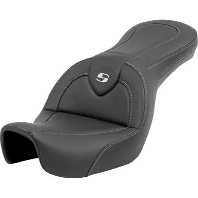 Saddlemen 2006-2014 Harley-Davidson Super Glide Custom EFI FXDCI Roadsofa Carbon Fiber Seat – Carbon Fiber – without Backrest – FXD ‘06-‘17