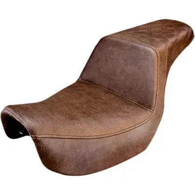 Saddlemen 2006-2014 Harley-Davidson Super Glide Custom EFI FXDCI Step-Up Seat Brown