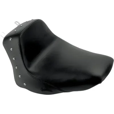 Saddlemen 2006-2017 Harley-Davidson Softail Deluxe EFI FLSTNI Heels Down Solo Seat – Without Backrest – Studded – Black – FLSTC