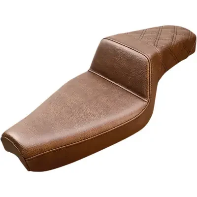 Saddlemen 2007-2008 Harley-Davidson 1200 Roadster EFI XLR Step-Up Seat Rear Lattice Stitch Brown