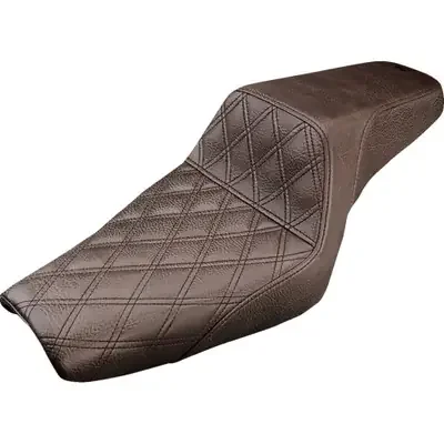 Saddlemen 2007-2008 Harley-Davidson 883 EFI XL Step-Up Seat Front Lattice Stitch Brown