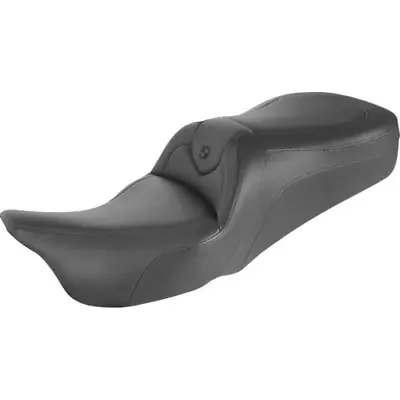 Saddlemen 2007 Harley-Davidson Road King EFI FLHR RoadSofa Seat – without Backrest – Black w/ Black Stitching