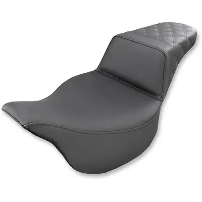 Saddlemen 2008 Harley-Davidson Screamin‘ Eagle Electra Glide Ultra Classic FLHTCUSE3 Step-Up Seat Rear Lattice Stitch Black