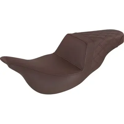 Saddlemen 2019-2022 Harley-Davidson Electra Glide Standard EFI FLHTI Step-Up Seat Rear Lattice Stitch Brown