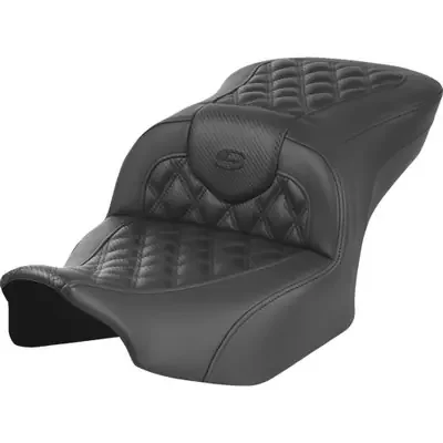 Saddlemen 2024 Harley-Davidson CVO Road Glide ST FLTRXSTSE RoadSofa Seat – without Backrest – Carbon Fiber – Lattice Stitch – FLTR/FLHX ‘23-‘24