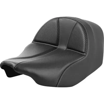 Saddlemen 2024 Harley-Davidson Road Glide Limited FLTRK Dominator Solo Seat – Carbon Fiber w/ Silver Stitch – FLT/FLH ‘23-‘24