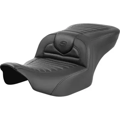 Saddlemen 2024 Harley-Davidson Street Glide EFI FLHX Roadsofa Seat Black Tuck-n-Roll / Perforated / Carbon Fiber