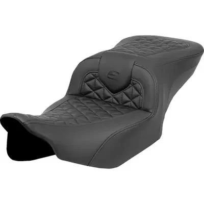 Saddlemen 2024 Harley-Davidson Street Glide EFI FLHX RoadSofa Tri Gripper Seat – Standard Reach – No Backrest – FLH/FLT ‘23-‘24