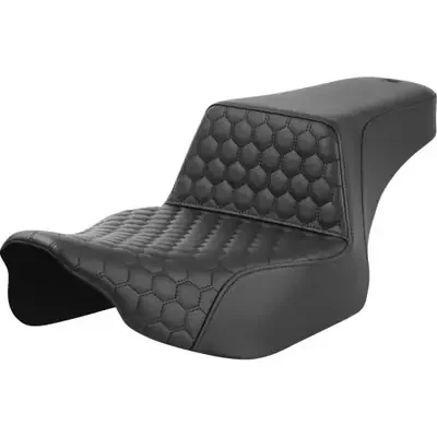 Saddlemen 2024 Harley-Davidson Street Glide EFI FLHX Step-Up Seat – Extended Reach – Front Honeycomb – Black Stitch – FL ‘23-‘24