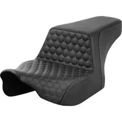 Saddlemen 2024 Harley-Davidson Street Glide EFI FLHX Step-Up Seat – Front Honeycomb – Gray Stitching – FL ‘23-‘24