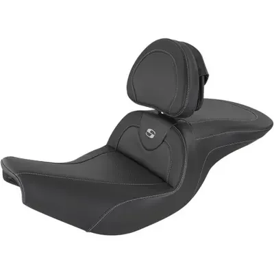Saddlemen 2024 Indian Roadmaster Elite Roadsofa Seat – Carbon Fiber – Includes Backrest – Black – Indian