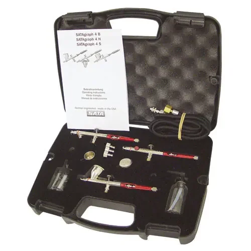 SATAgraph 4 – 3 Brush Kit with Hose and Fittings – S004HBS