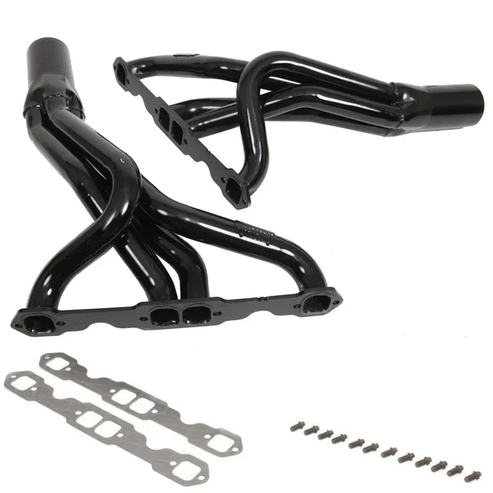 Schoenfeld IMCA Modified Headers – 1.625 in Primary – 3 in Collector – Black Paint – Small Block Chevy 155V-3 – Pair