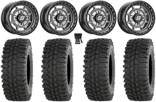 Sedona Rift 14″ Wheels Grey 28″ BDC Tires Sportsman 550 850 1000