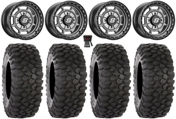 Sedona Rift 15×7 Wheels Grey 30″ XC450 Tires Polaris RZR XP 1000 / PRO XP / Ranger XP 900/1000