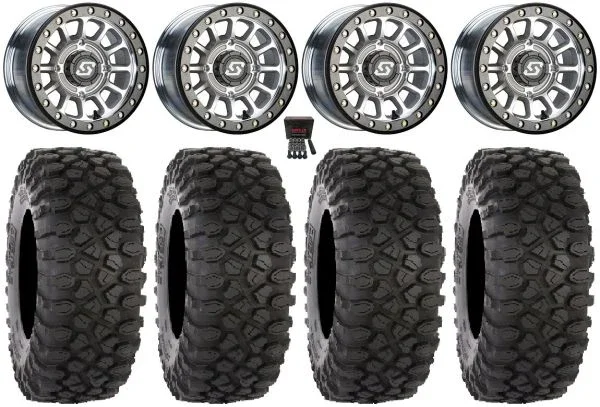 Sedona Sano Bdlk 14″ Wheels Ct +30mm 30″ XC450 Tires Polaris Sportsman / RZR / Ranger