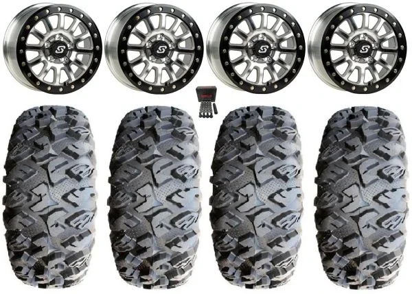 Sedona Sano Bdlk 15×7 Wheels Ct 31″ MotoClaw Tires CFMoto UForce U10 Pro / U10 XL Pro / ZForce Z10 / Z10-4
