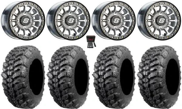 Sedona Sano Bdlk 15×7 Wheels Ct 35″ Sniper 920 Tires Polaris RZR XP 1000 / PRO XP / Ranger XP 900/1000