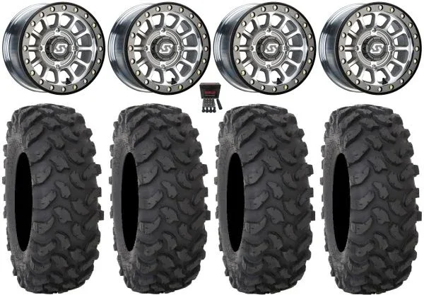 Sedona Sano Beadlock 14″ Wheels Cast 27″ XTR370 Tires Polaris RZR XP 1000 / PRO XP / Ranger XP 900/1000