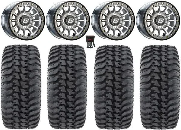 Sedona Sano Beadlock 14″ Wheels Cast 28″ Regulator Tires Sportsman 550 850 1000