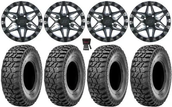 Sedona Split 6 Bdlk 14″ Wheels Mh +30mm 27″ Ridge Saw 2.0 Tires Polaris RZR XP 1000 / PRO XP / Ranger XP 900/1000