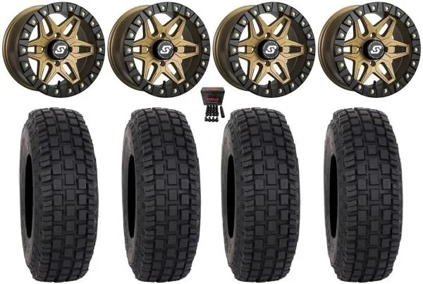 Sedona Split 6 Bdlk 15″ Wheels Br 33″ RX600 Tires Can-Am Commander Maverick Renegade Outlander Defender